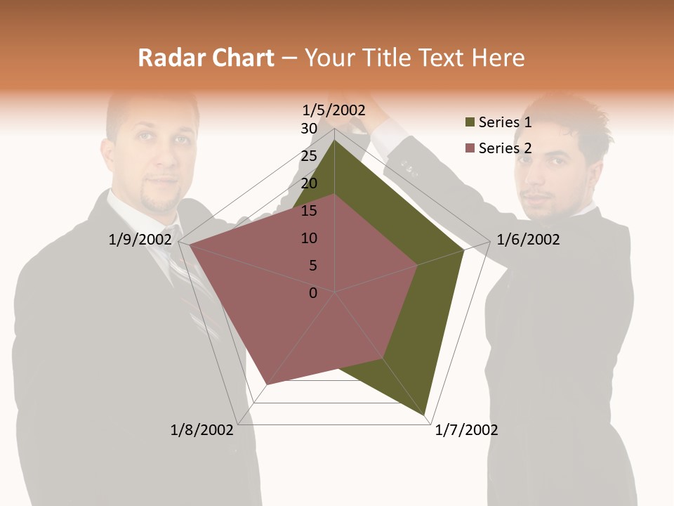 Businessmen Professional Highfive PowerPoint Template