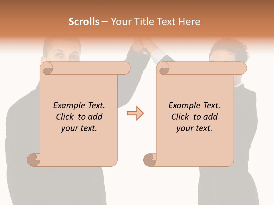 Businessmen Professional Highfive PowerPoint Template