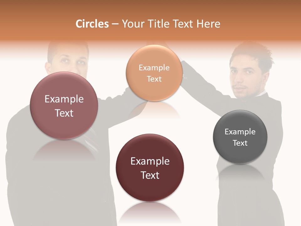 Businessmen Professional Highfive PowerPoint Template