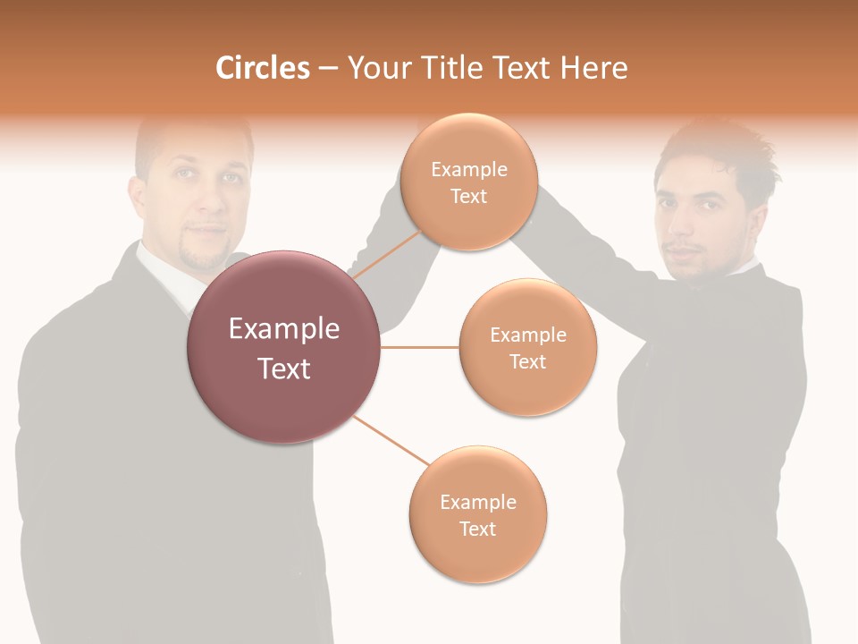 Businessmen Professional Highfive PowerPoint Template