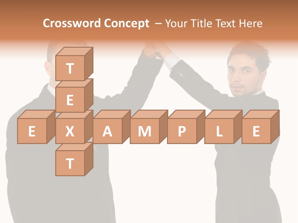 Businessmen Professional Highfive PowerPoint Template