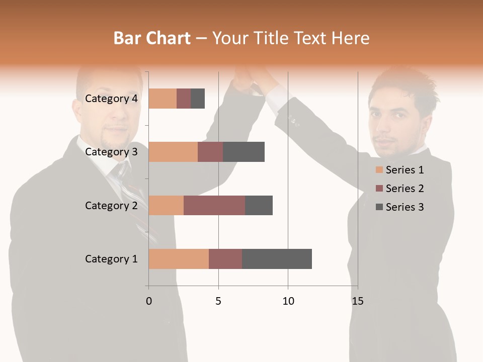 Businessmen Professional Highfive PowerPoint Template