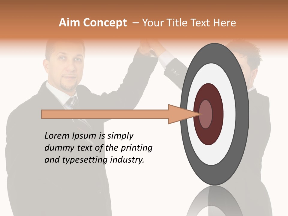 Businessmen Professional Highfive PowerPoint Template