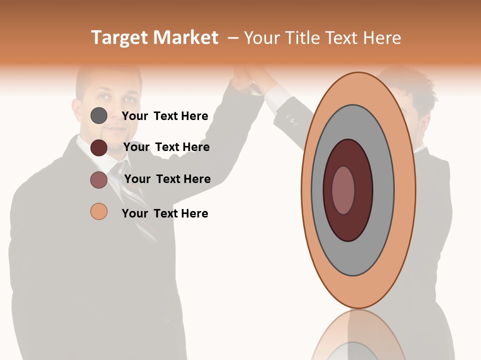 Businessmen Professional Highfive PowerPoint Template