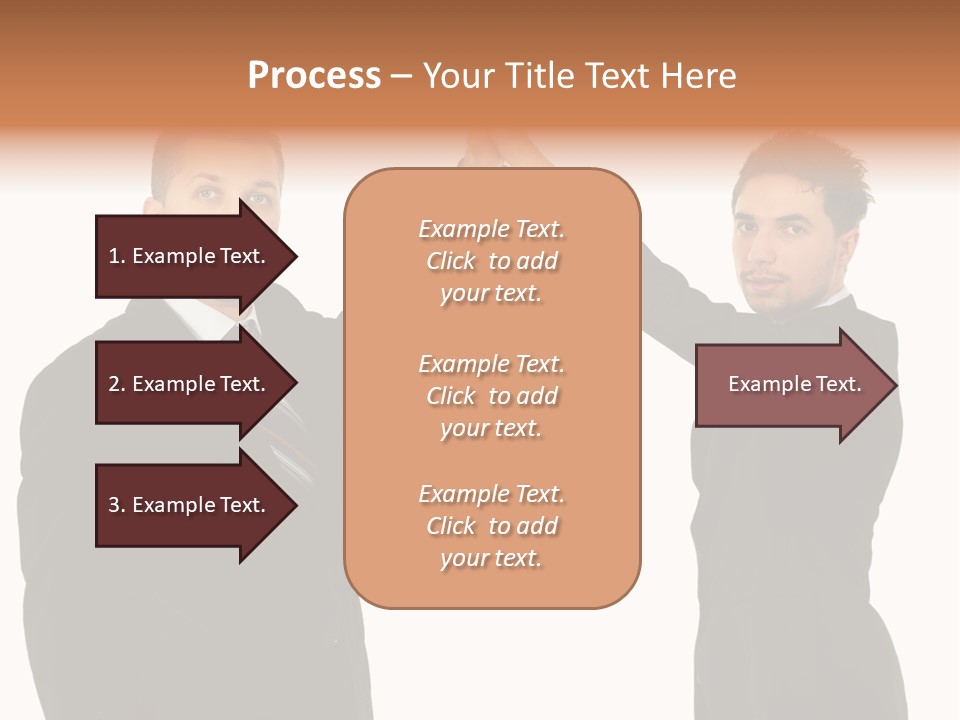 Businessmen Professional Highfive PowerPoint Template