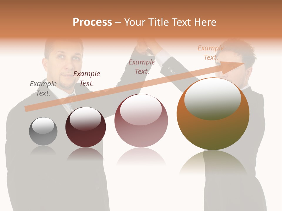 Businessmen Professional Highfive PowerPoint Template