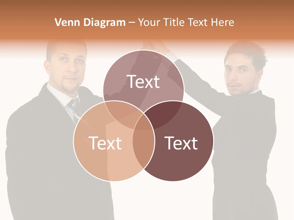 Businessmen Professional Highfive PowerPoint Template