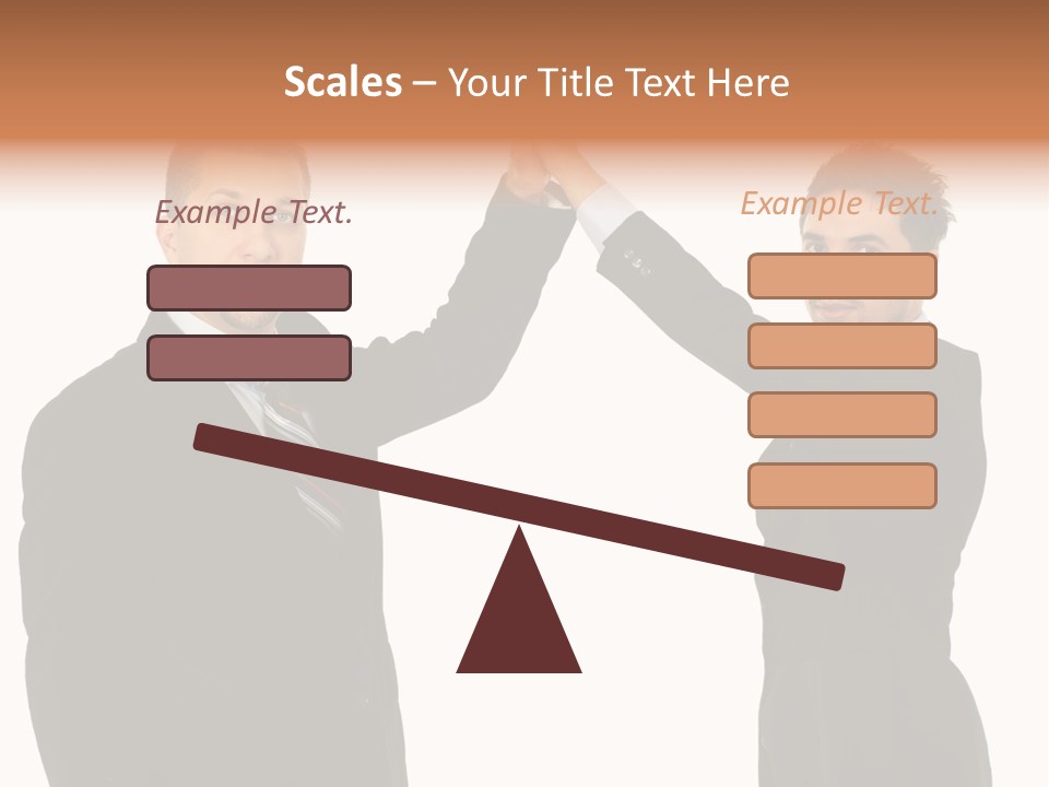 Businessmen Professional Highfive PowerPoint Template