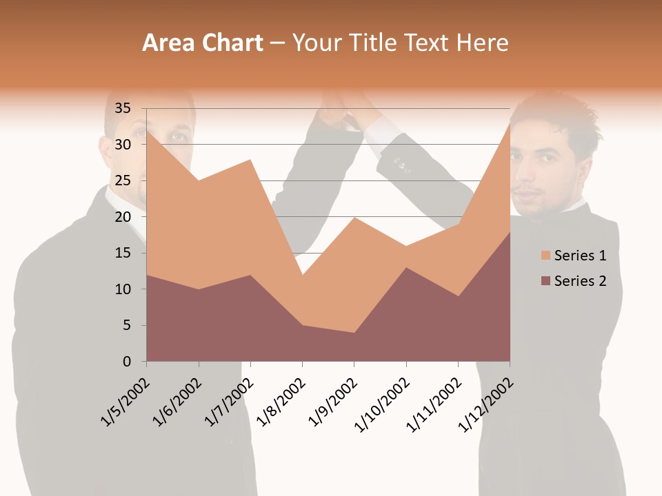 Businessmen Professional Highfive PowerPoint Template