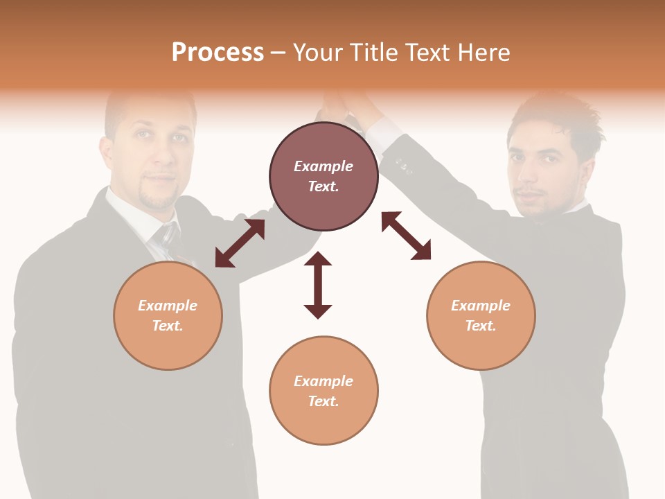 Businessmen Professional Highfive PowerPoint Template