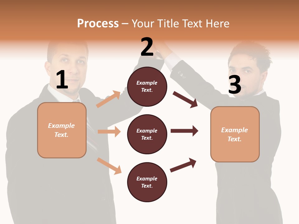 Businessmen Professional Highfive PowerPoint Template