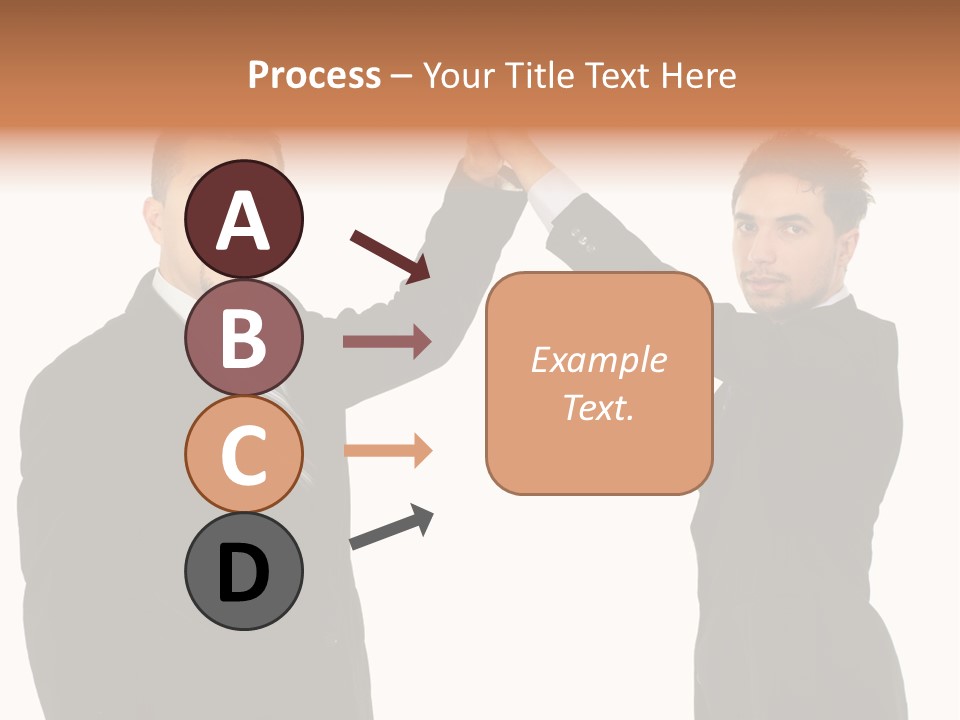 Businessmen Professional Highfive PowerPoint Template