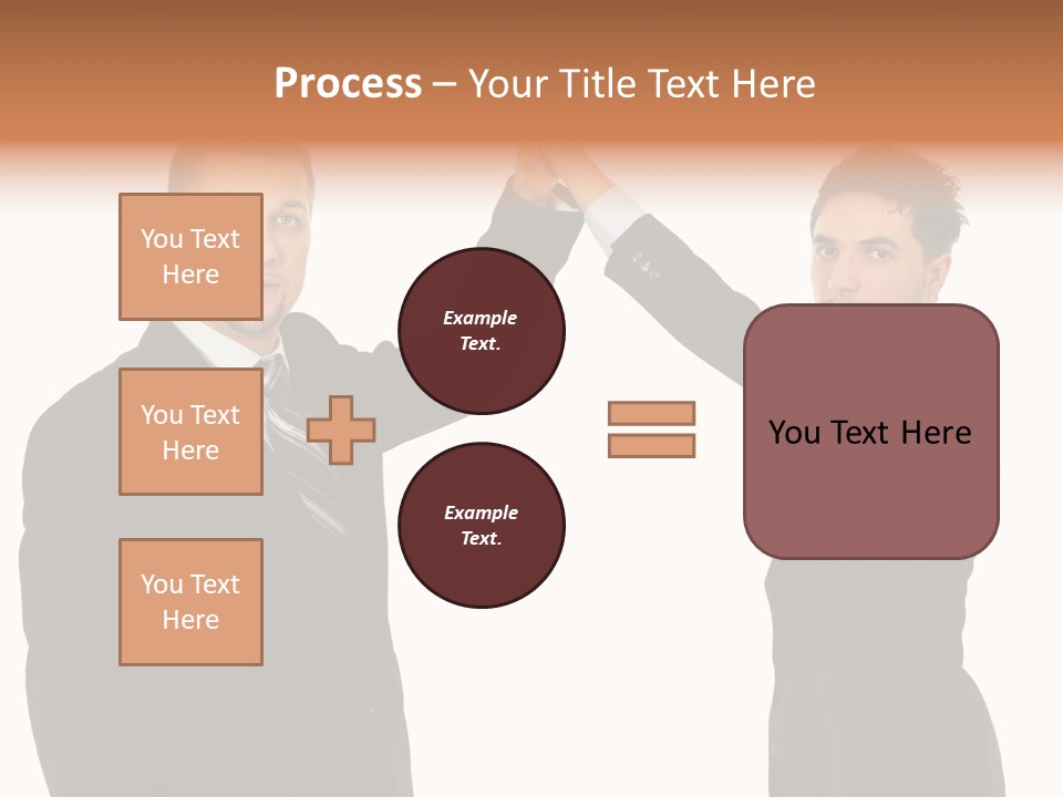 Businessmen Professional Highfive PowerPoint Template