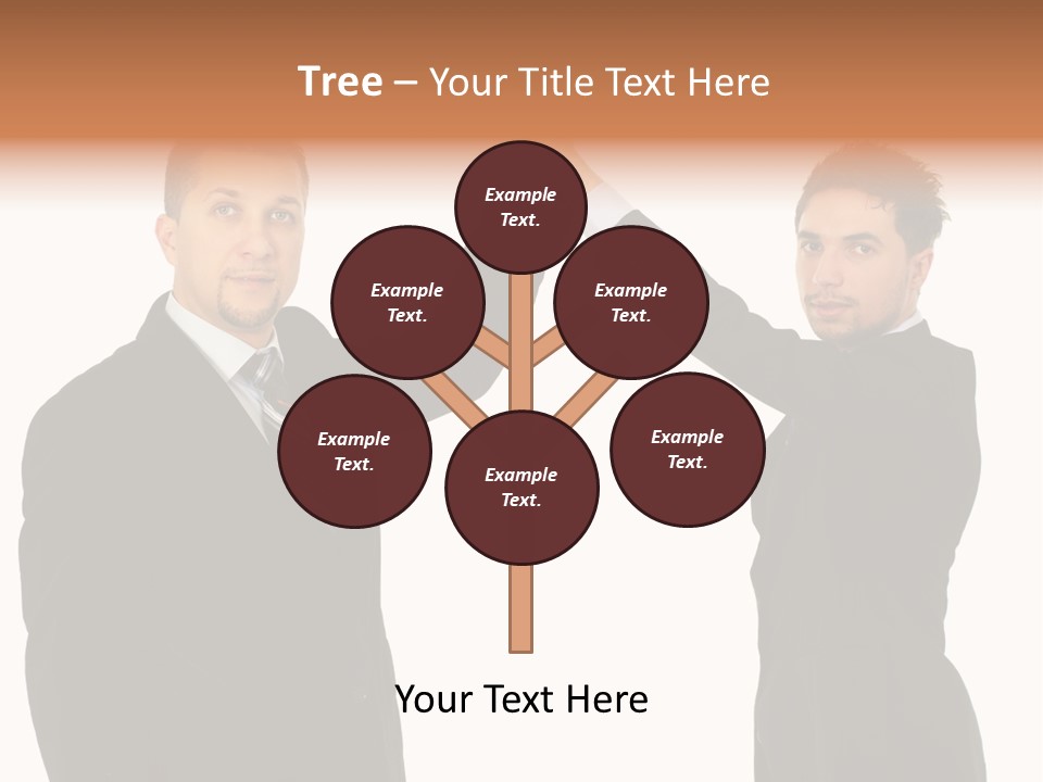 Businessmen Professional Highfive PowerPoint Template