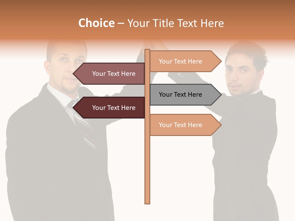 Businessmen Professional Highfive PowerPoint Template