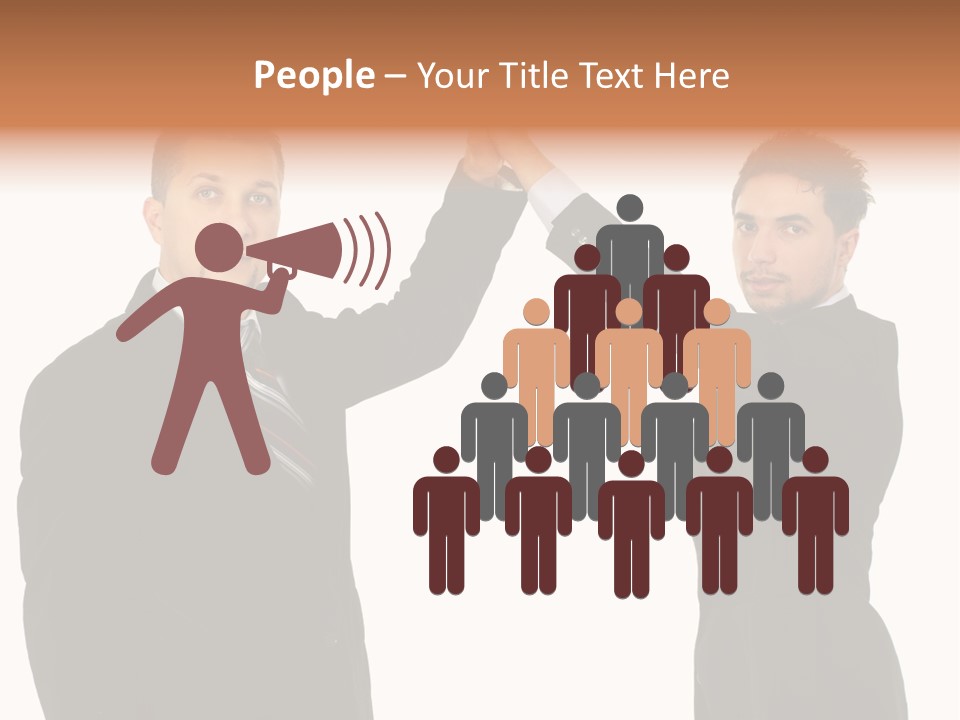 Businessmen Professional Highfive PowerPoint Template