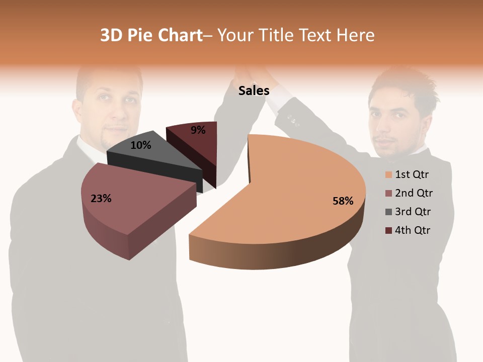 Businessmen Professional Highfive PowerPoint Template