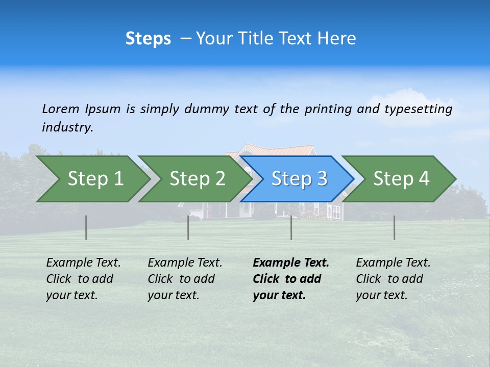 Wonderland Sky Summer PowerPoint Template