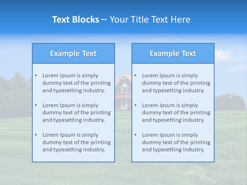 Wonderland Sky Summer PowerPoint Template