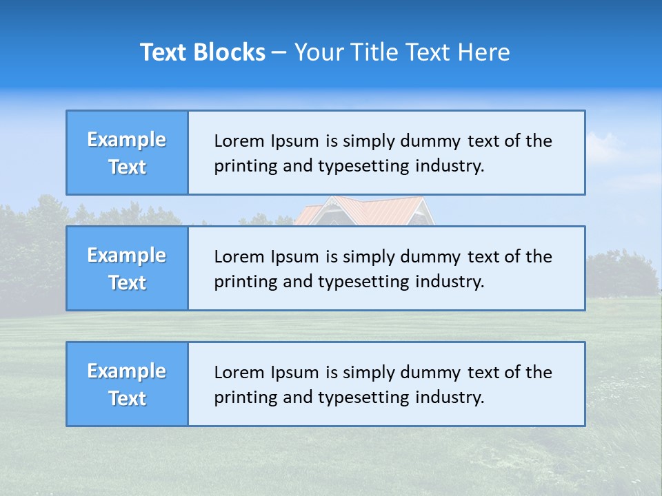 Wonderland Sky Summer PowerPoint Template