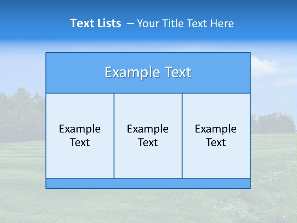 Wonderland Sky Summer PowerPoint Template