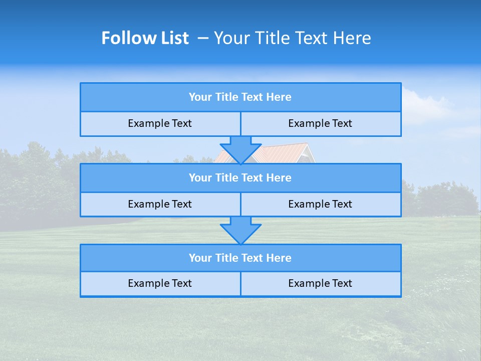 Wonderland Sky Summer PowerPoint Template