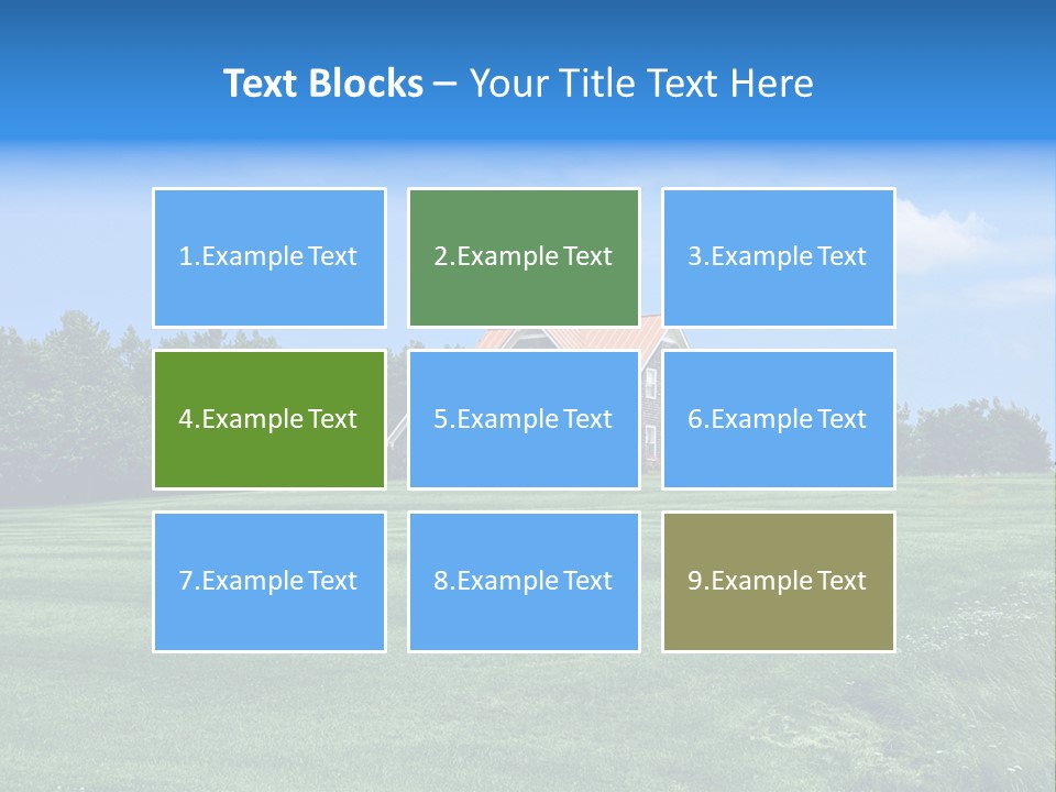 Wonderland Sky Summer PowerPoint Template