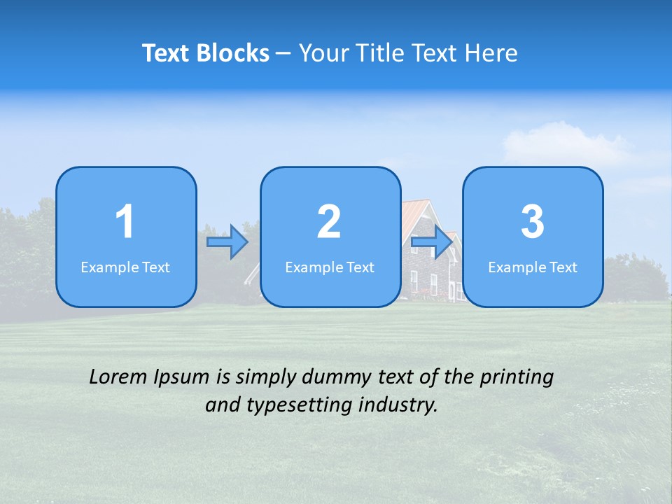 Wonderland Sky Summer PowerPoint Template