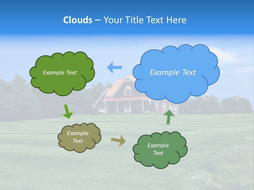 Wonderland Sky Summer PowerPoint Template