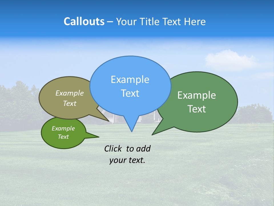 Wonderland Sky Summer PowerPoint Template