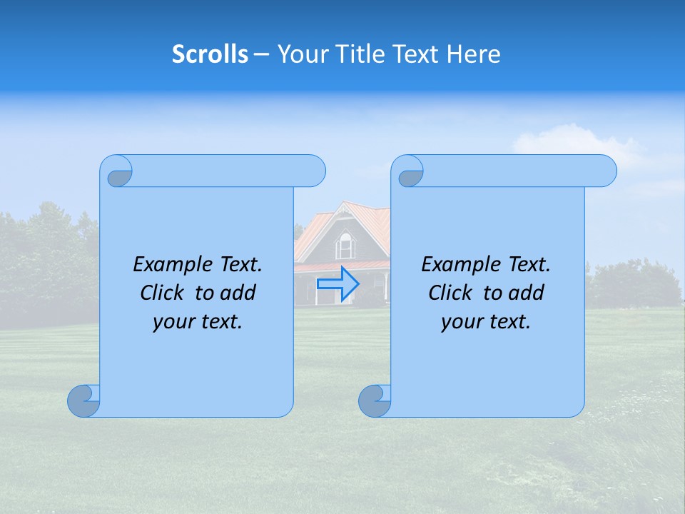 Wonderland Sky Summer PowerPoint Template