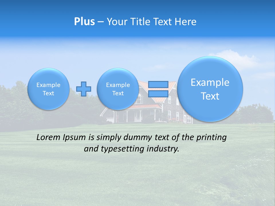 Wonderland Sky Summer PowerPoint Template