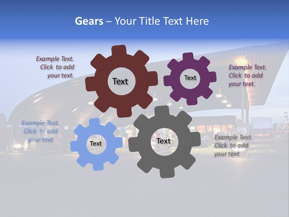 Energy Pump Night PowerPoint Template