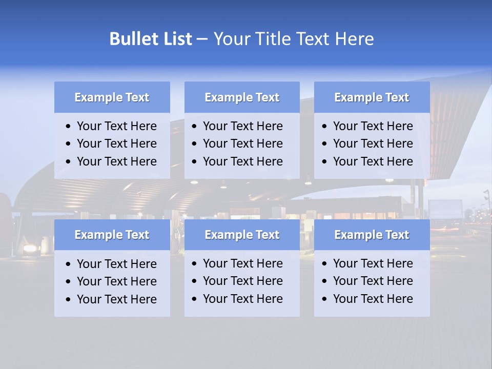 Energy Pump Night PowerPoint Template