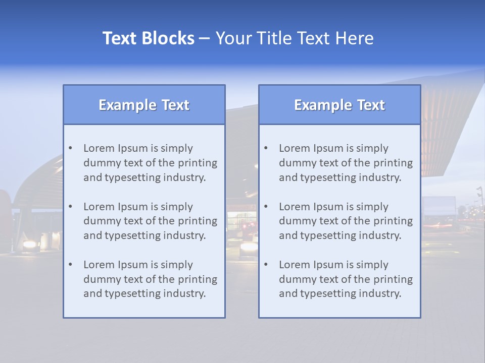 Energy Pump Night PowerPoint Template