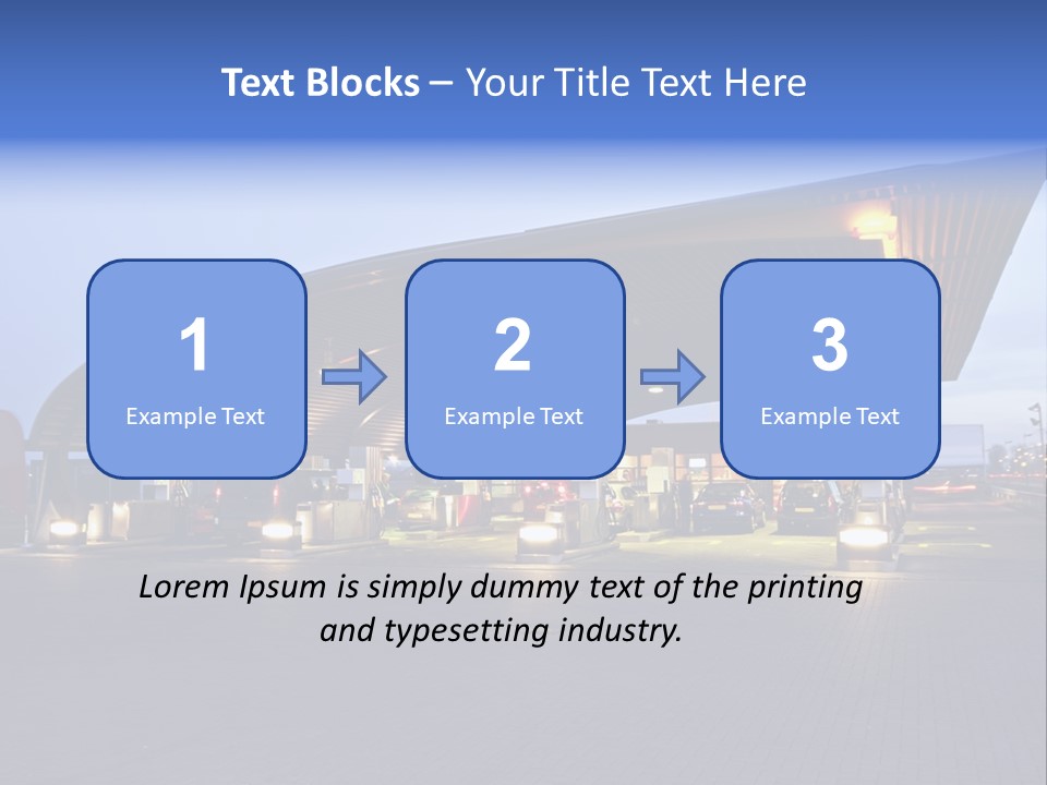 Energy Pump Night PowerPoint Template