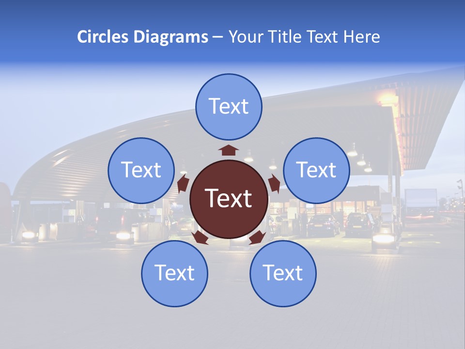 Energy Pump Night PowerPoint Template