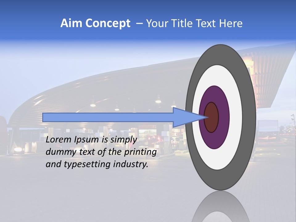 Energy Pump Night PowerPoint Template