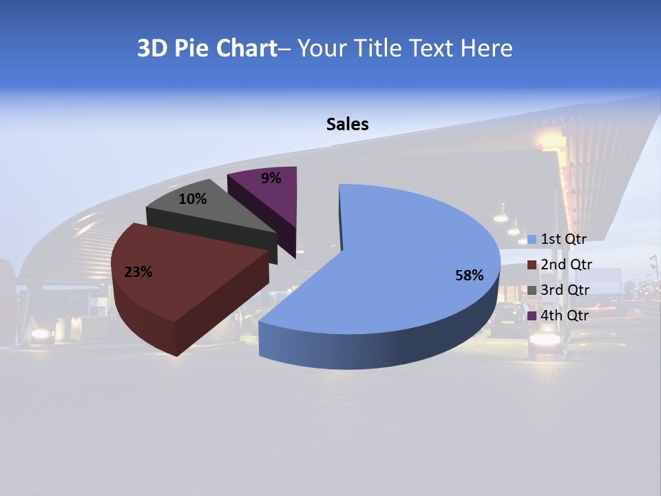 Energy Pump Night PowerPoint Template