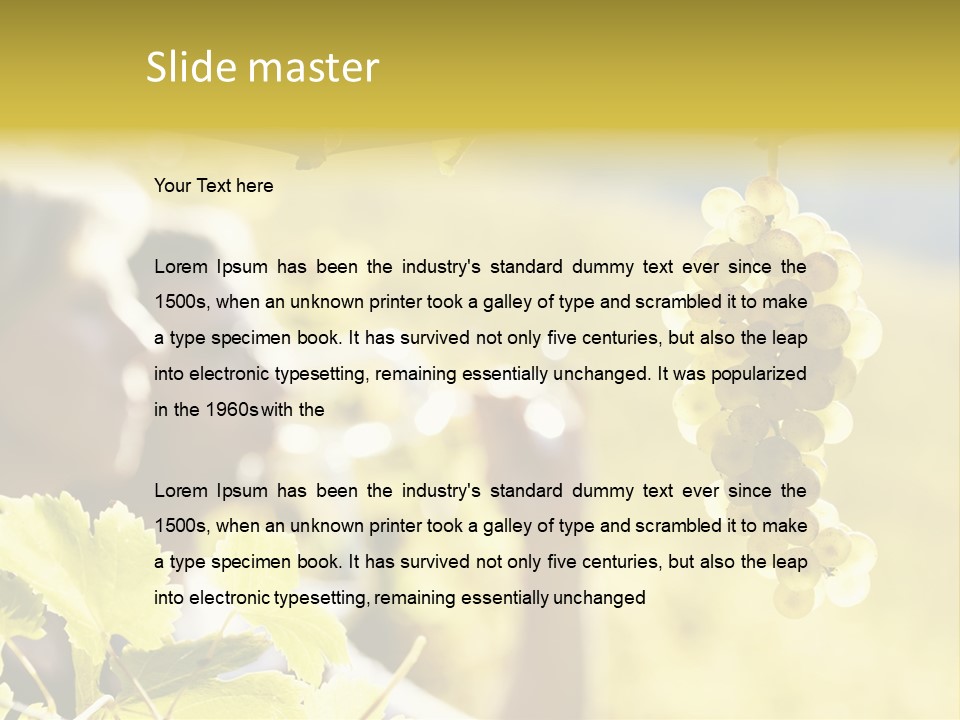 Two Male Savoring PowerPoint Template