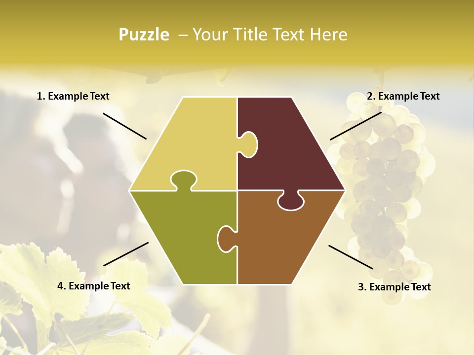 Two Male Savoring PowerPoint Template