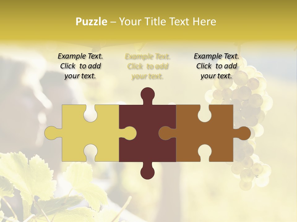 Two Male Savoring PowerPoint Template