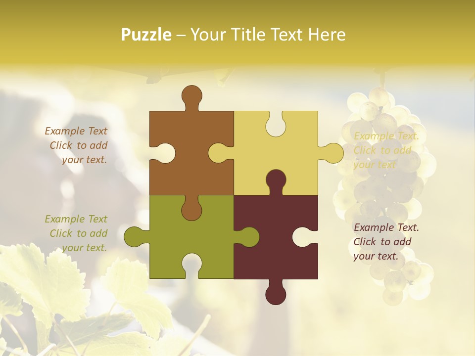 Two Male Savoring PowerPoint Template