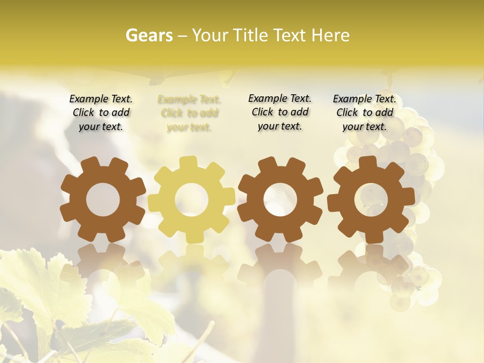 Two Male Savoring PowerPoint Template