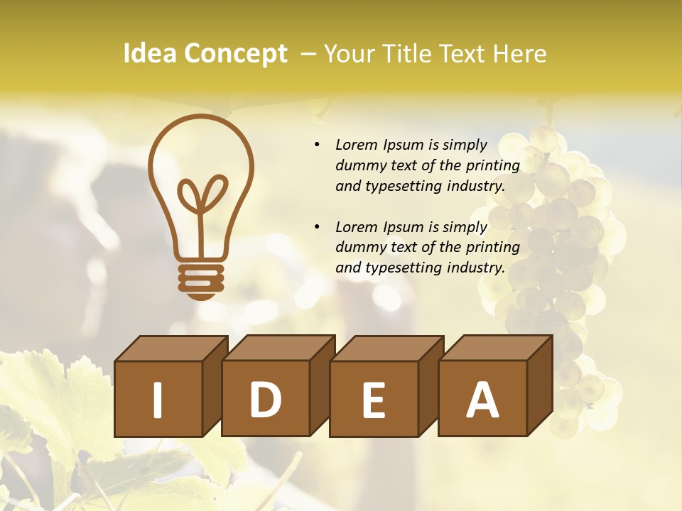 Two Male Savoring PowerPoint Template