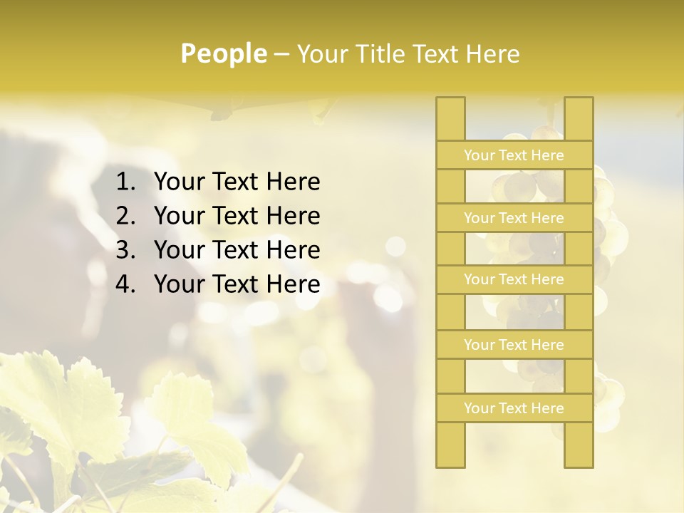 Two Male Savoring PowerPoint Template