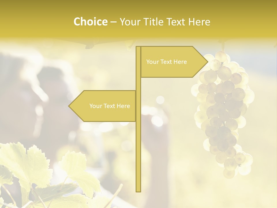 Two Male Savoring PowerPoint Template