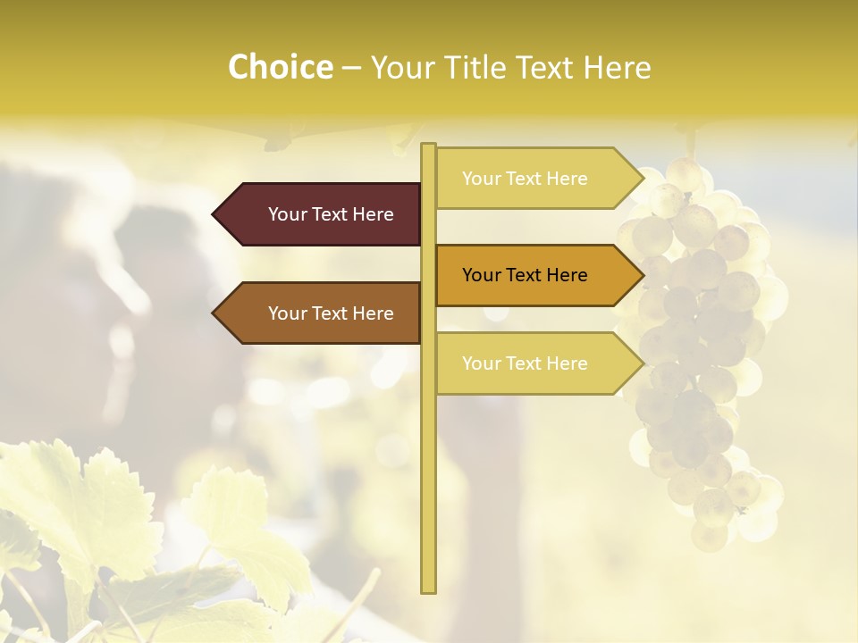 Two Male Savoring PowerPoint Template