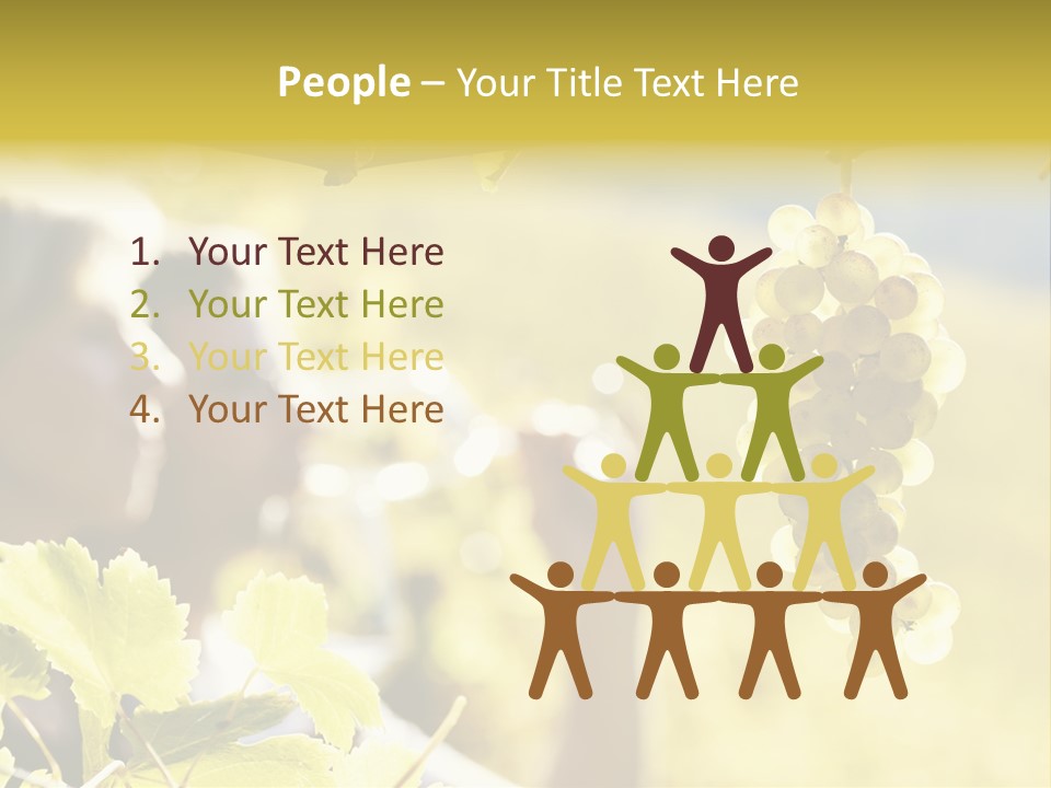 Two Male Savoring PowerPoint Template