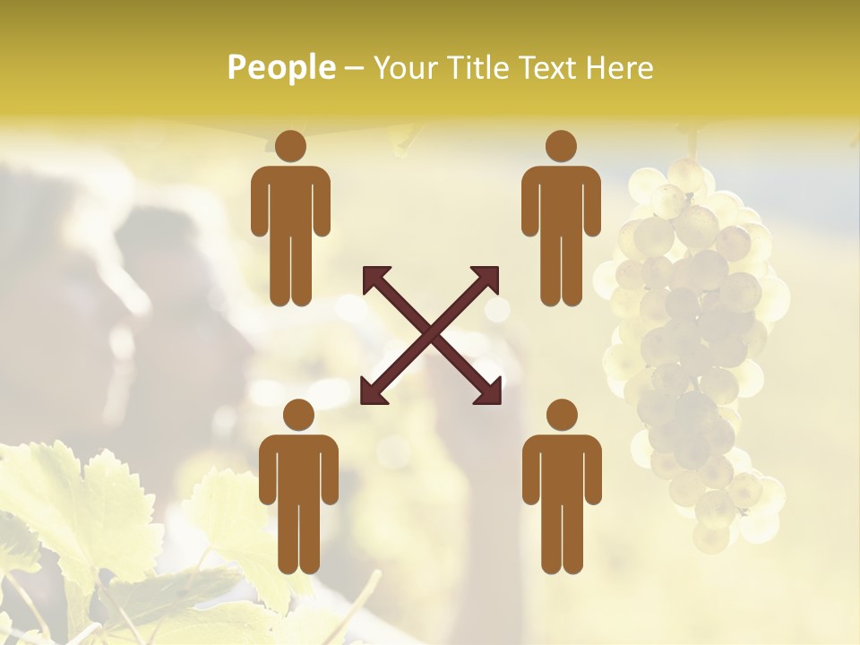 Two Male Savoring PowerPoint Template